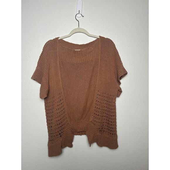 Womens STELLA McCARTNEY Sweater Knit Top Linen Cotton Beige Size 12 US/46 EU - Picture 1 of 6